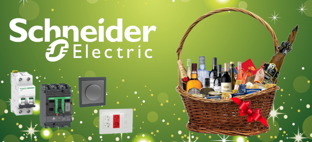 Llévate una panera de Navidad con tus compras de Schneider Electric